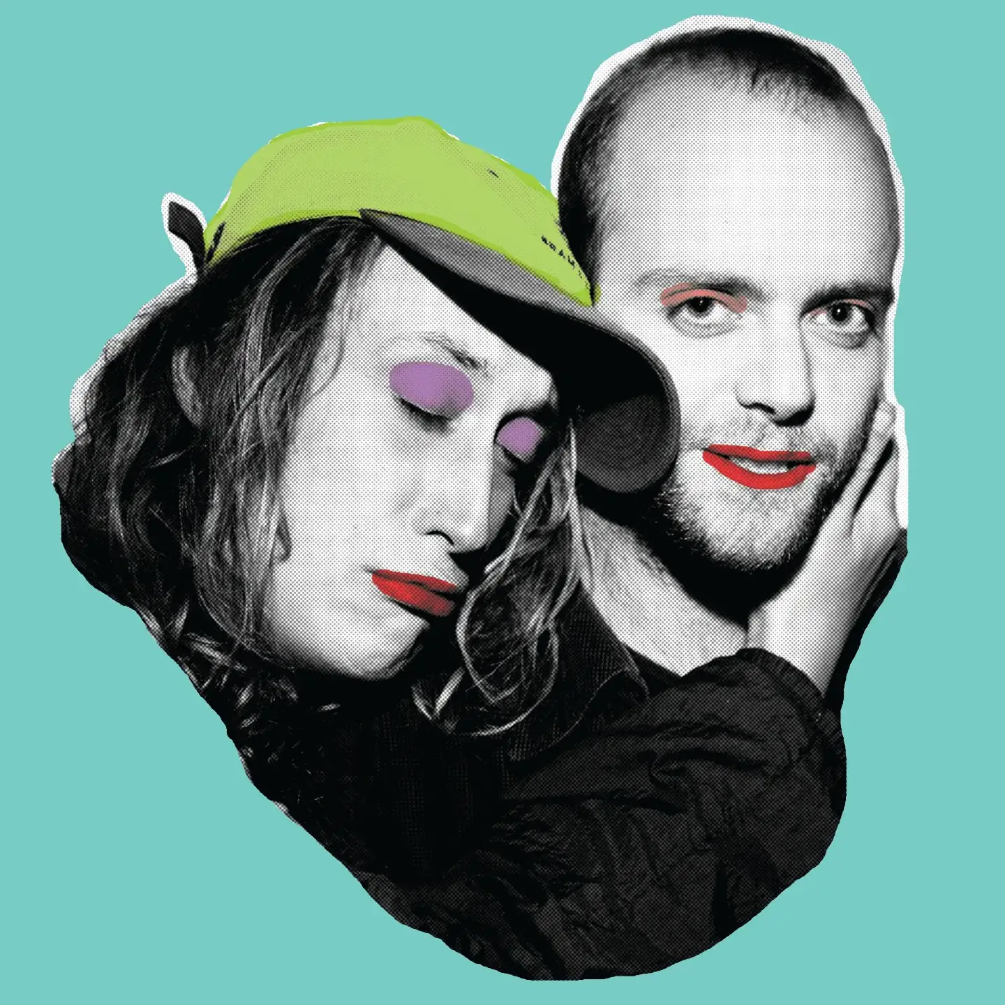 Collage style portrait