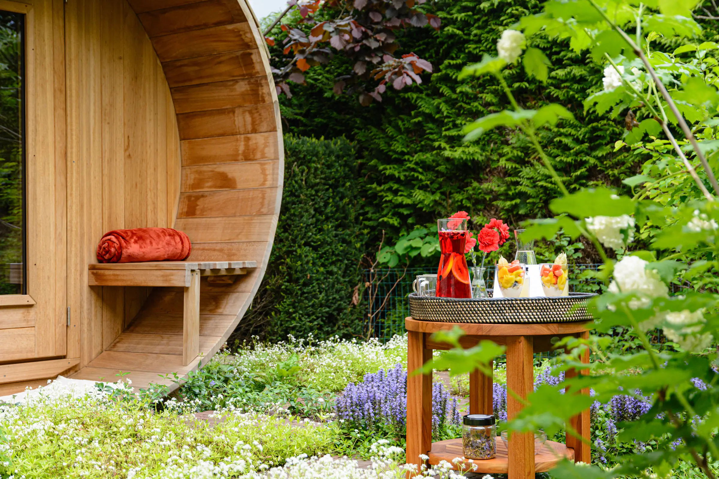 Pure ontspanning in mini wellness tuin