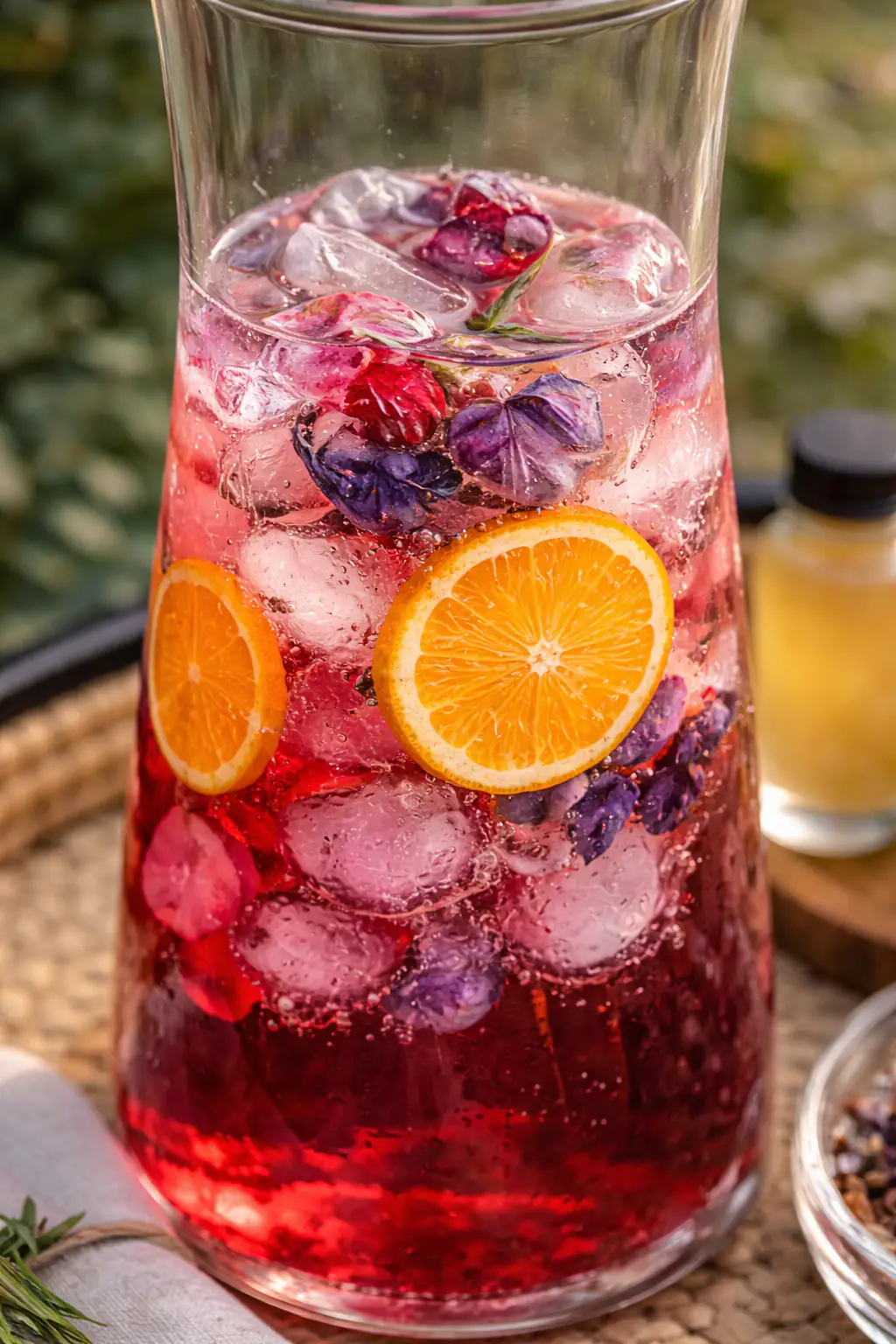 Verfrissend drankje in de zon