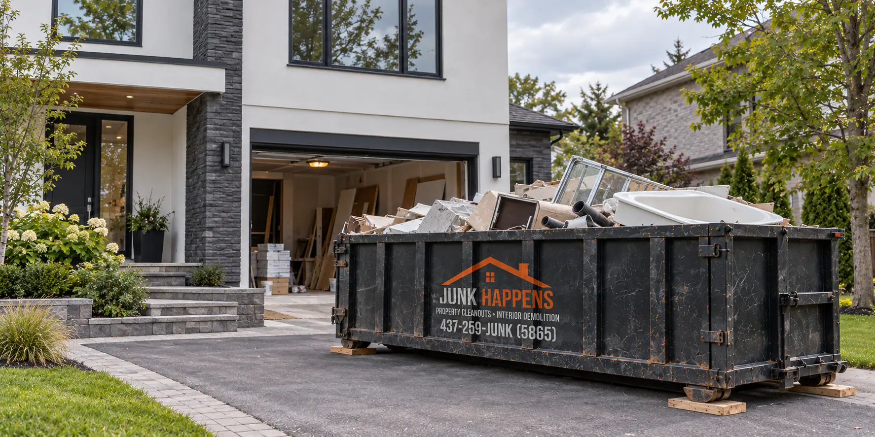 Estate and property cleanout in progress