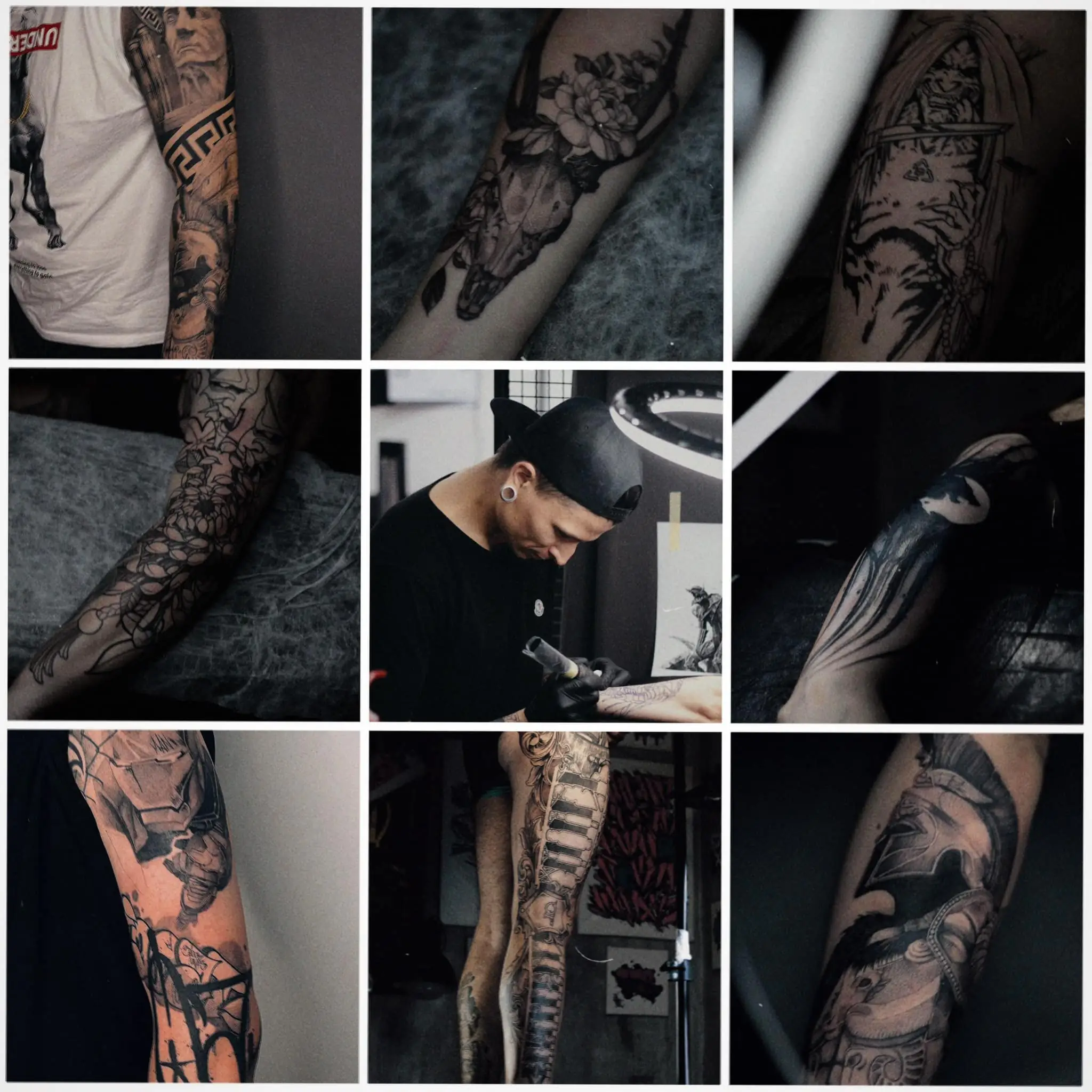 Tattoo artist Sergey