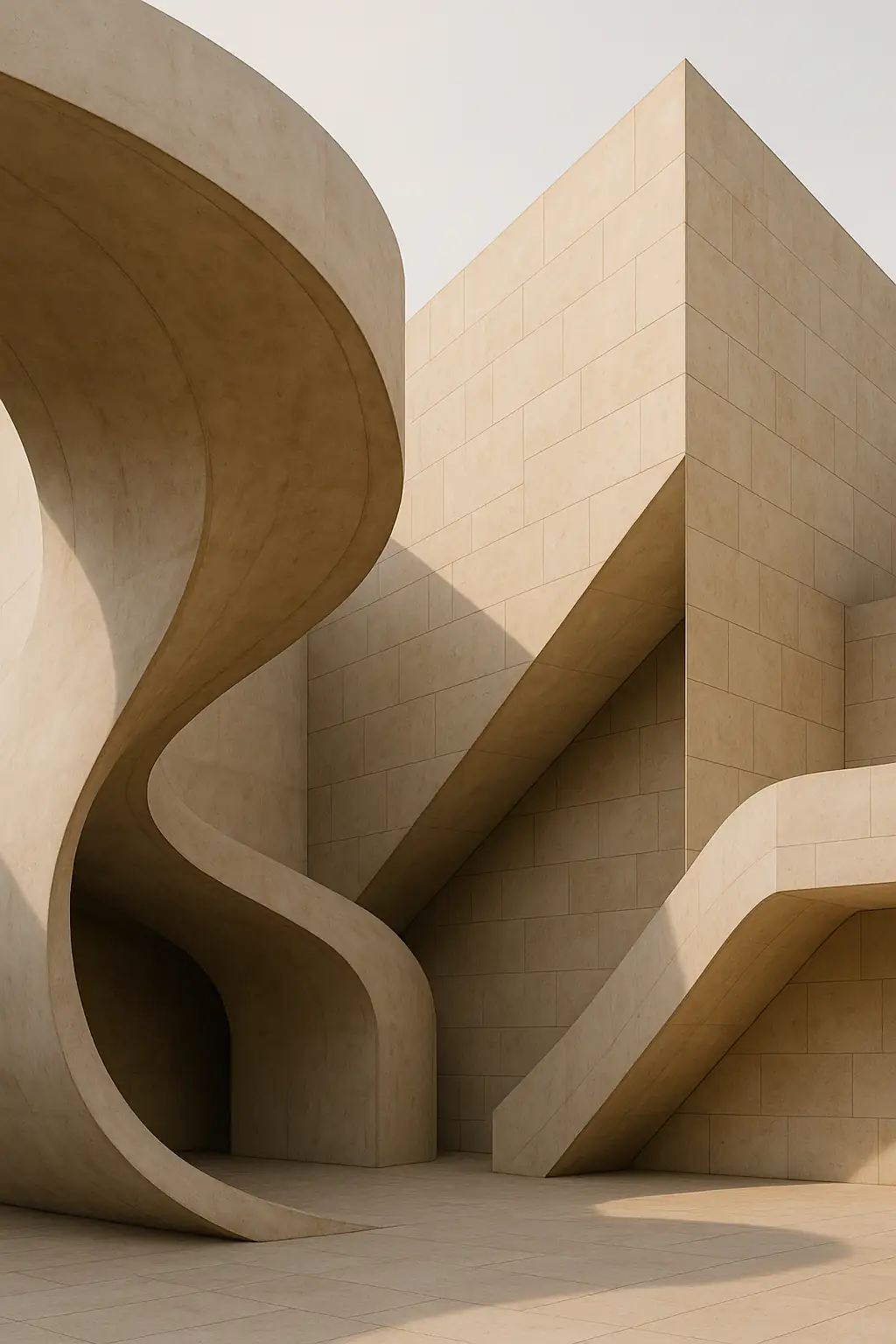 Abstract architectural structure symbolizing clarity
